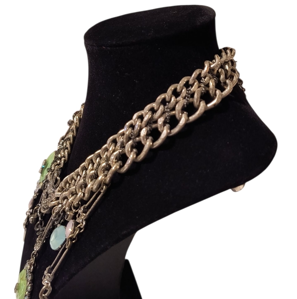 Betsey Johnson Royal Skull Statement Necklace - Picture 4 of 7